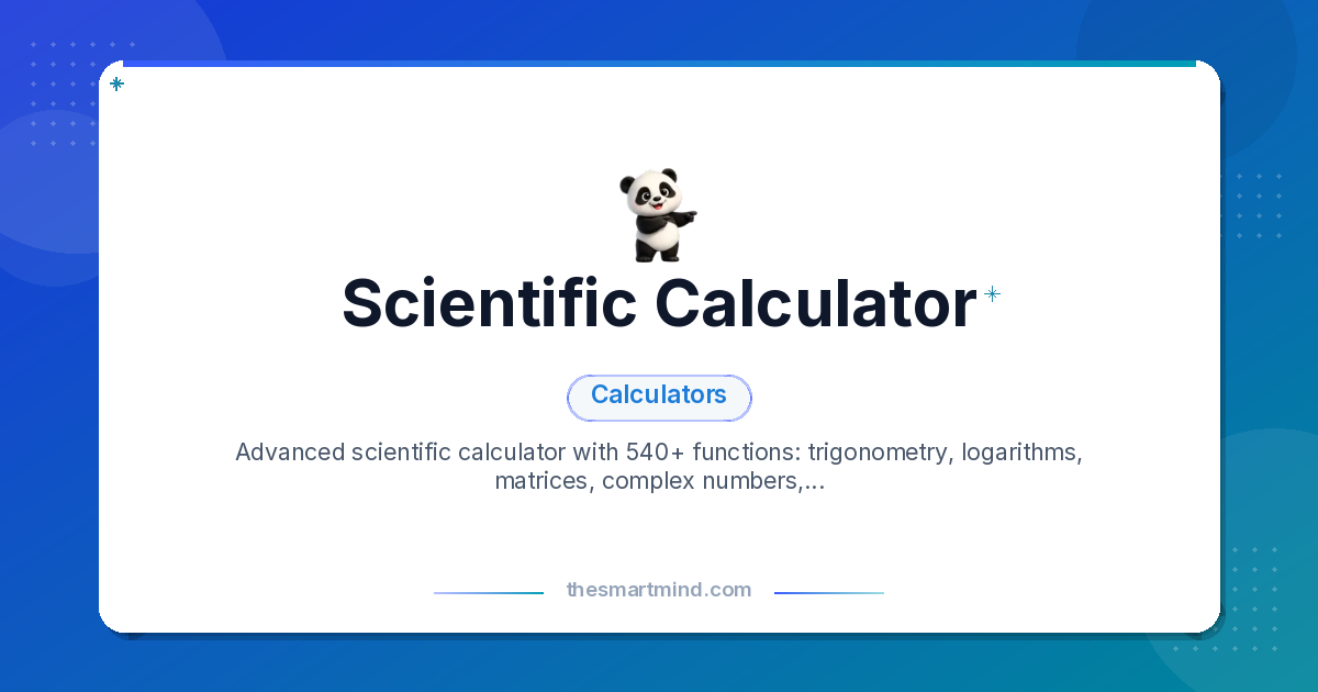 Scientific Calculator | TheSmartMind