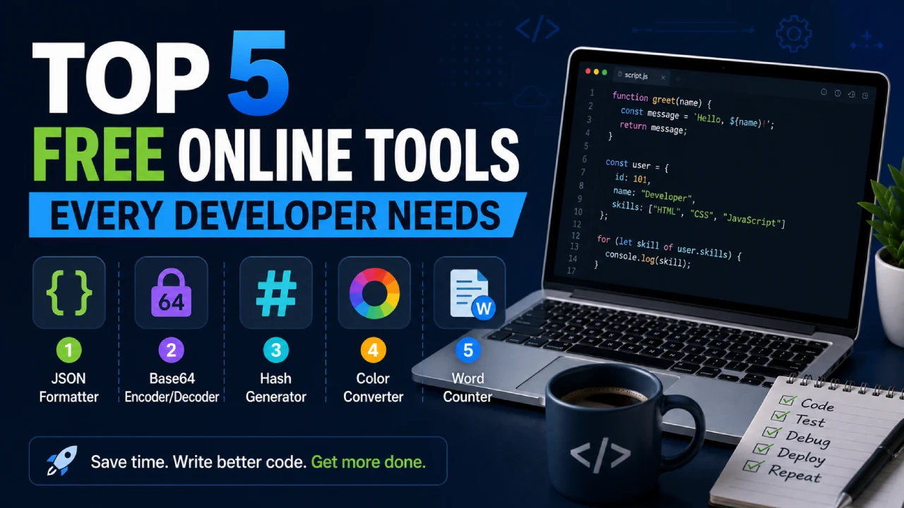Top 5 Free Online Tools Every Developer Needs