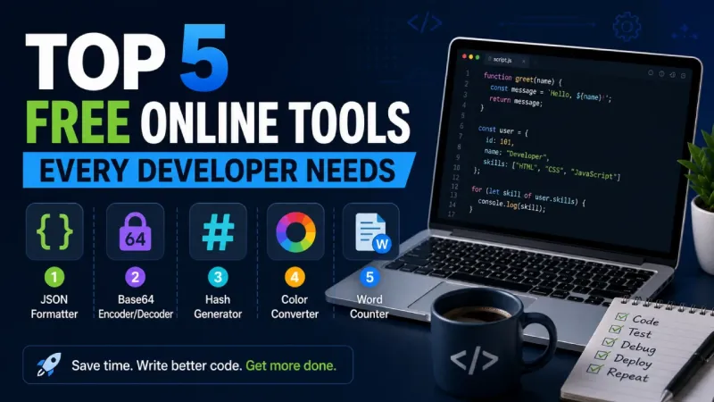 Top 5 Free Online Tools Every Developer Needs